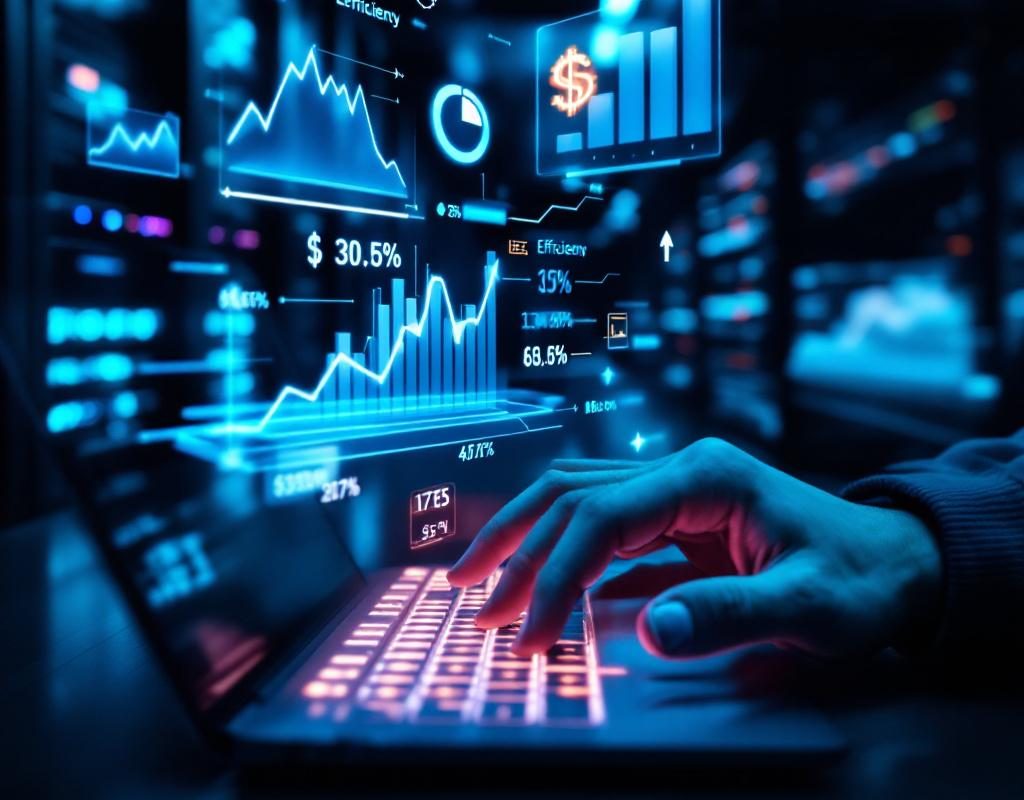 AI API cost optimization dashboard with declining cost curves